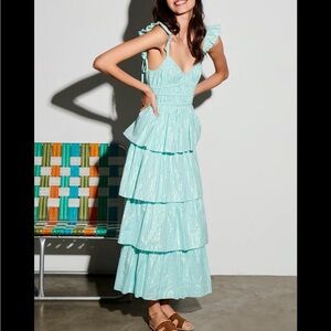 Saylor Myrtle tiered maxi dress